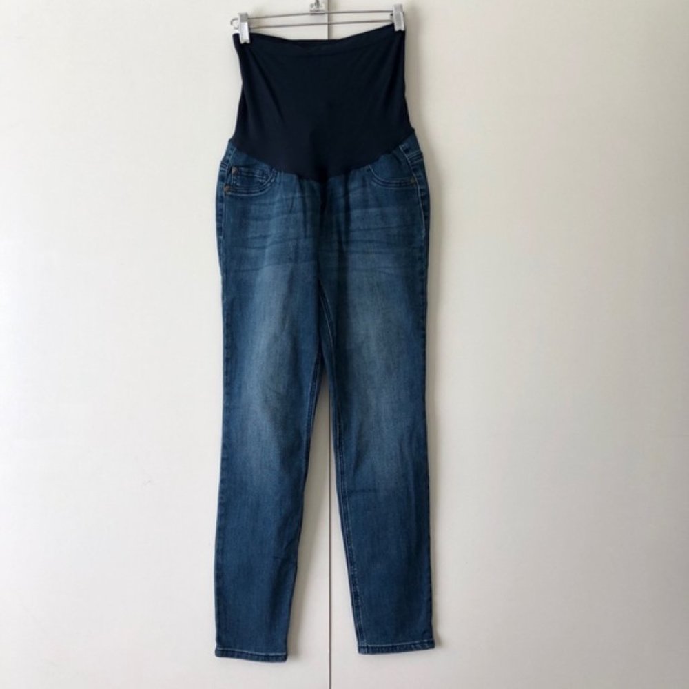 💕 3/$25 💕 Indigo Blue High Waist Maternity Skinny Jeans Size PM